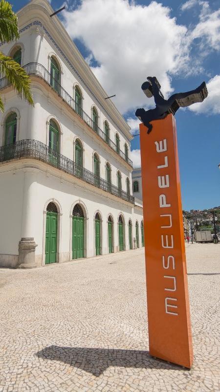 Apartamento Em Santos No Gonzaga Em Frente A Praia 外观 照片