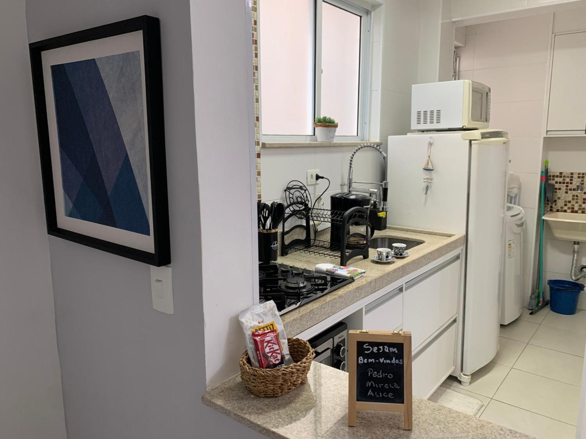 Apartamento Em Santos No Gonzaga Em Frente A Praia 外观 照片